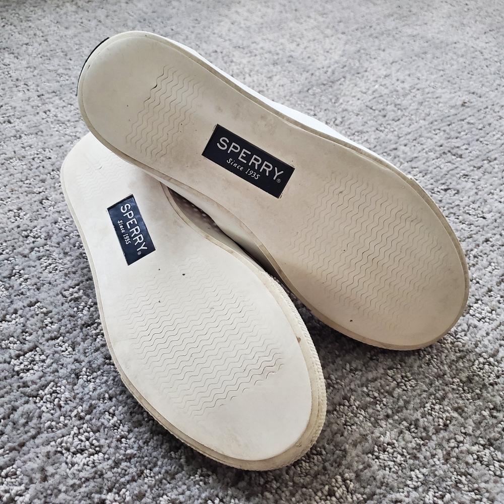 Sperry Slip-On Perforated Sneakers in Dusty Pink - Picture 6 of 7